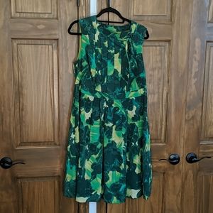 Silky party dress with bow at neck